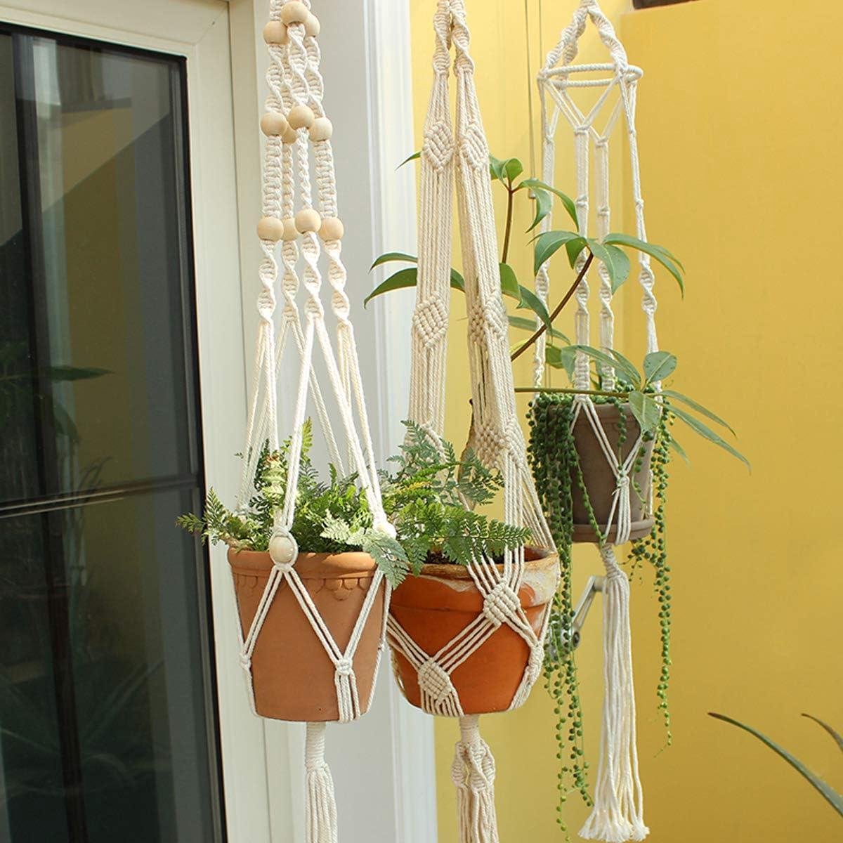 MeriWoolArt® Natuurlijk Macramé Touw 4mm, 225m Zacht Macramé Koord, Gerecycled Katoenen Touw voor Boho Muur Hanger, Macrame Gordijn, Boho Veer Dromenvanger, Plantenhanger, DIY Macramé Decoratie