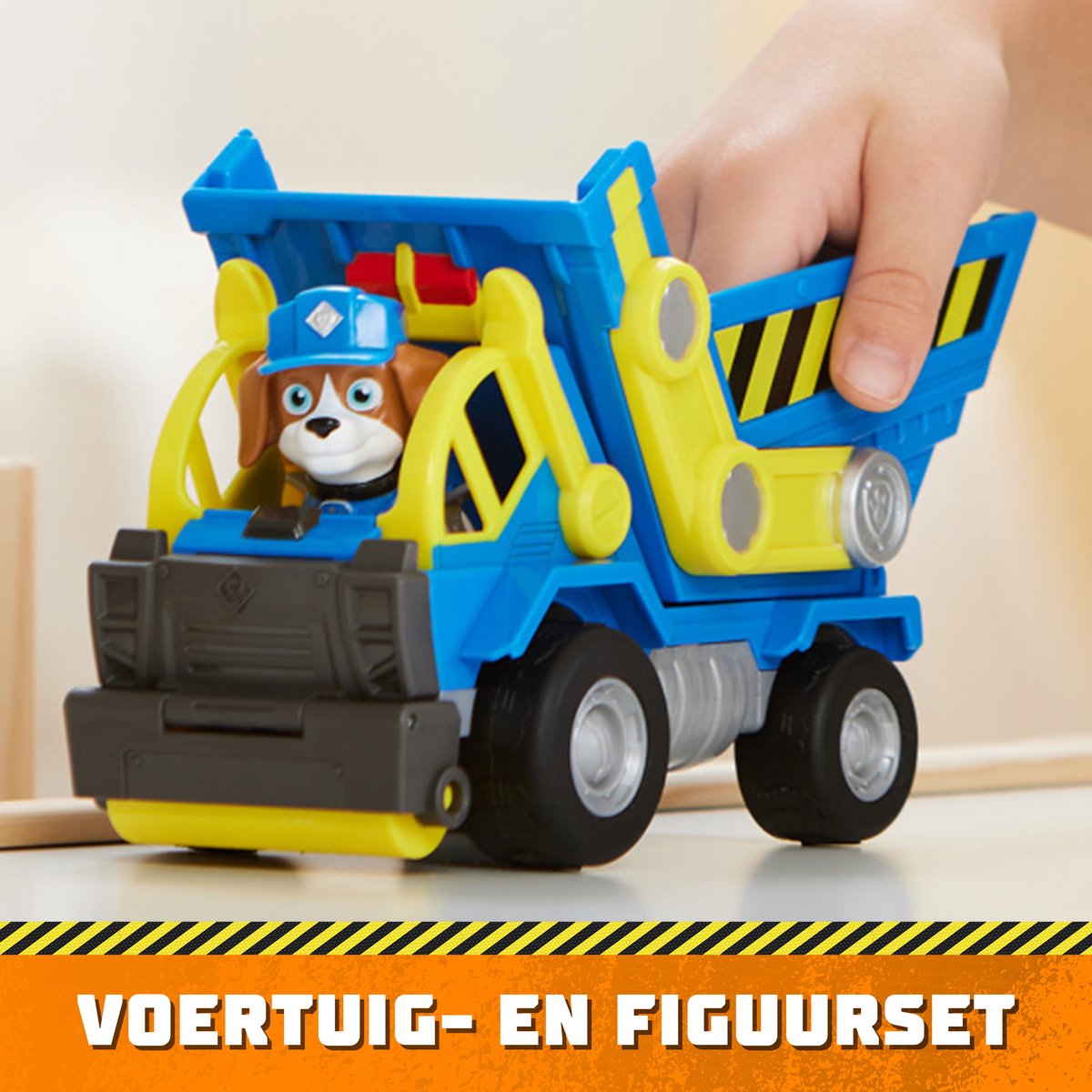 Rubble & Crew - Wheeler’s Kiepwagen met speelfiguur en beweegbare onderdelen - PAW Patrol speelgoed — afbeelding 3