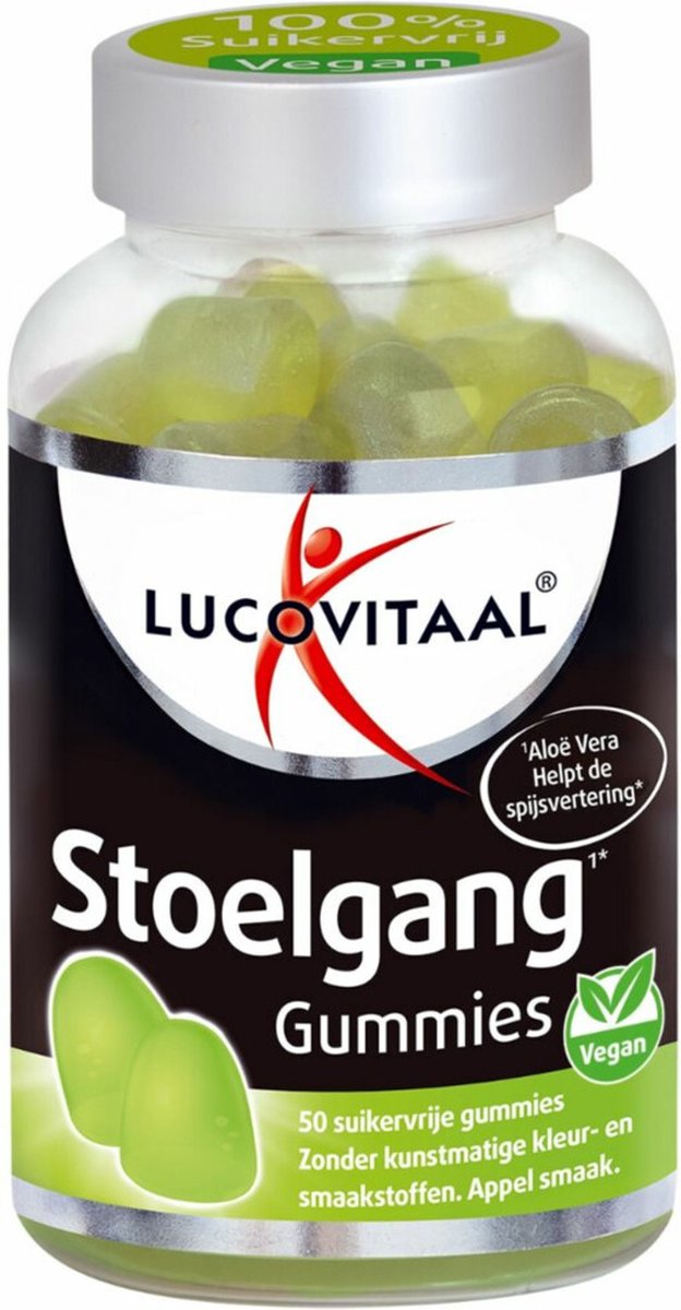 Lucovitaal Voedingssupplementen Stoelgang Gummies  Vegan 50Stuks 50pièce