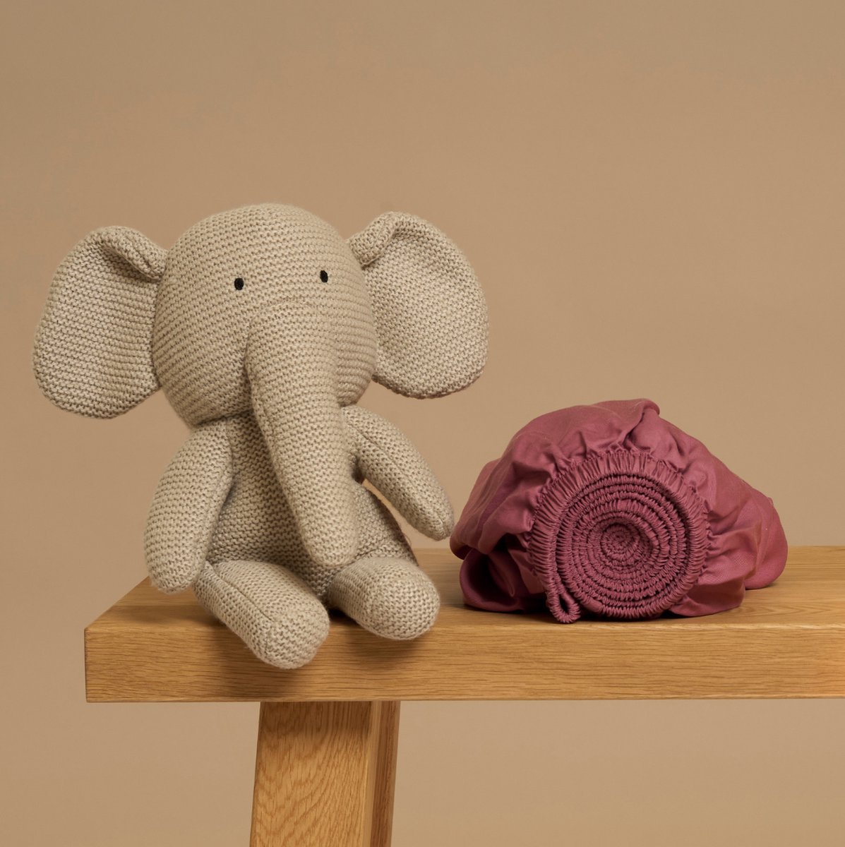 Coco & Cici Coco & Cici Kind - Hoeslaken TENCEL Twill Dusty Rose 60x120x15 60x120x15