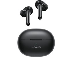 USAMS Bluetooth 5.3 TWS X-Don Series Dual mic ENC hoofdtelefoon draadloos zwart/zwart BHUXD01 (SAMS-XD18)