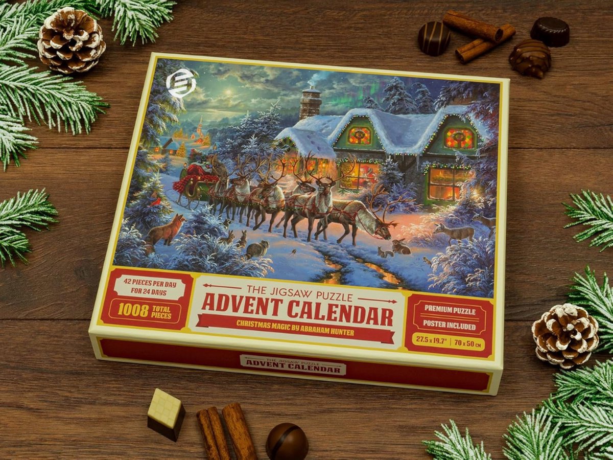 Equivera Adventskalender - Adventskalender 2024 - 24 Dagen Aftelkalender - Kerst Adventskalender - Kerstcadeau - Sinterklaascadeau - voor Kinderen en Volwassenen - 24 Verrassingen