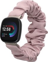 kwmobile bracelet élastique pour montre intelligente - convient pour Fitbit Versa 4 / Sense 2 / Versa 3 / Sense - Bracelet de montre en coton - Lavande
