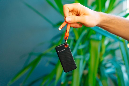 Verbatim Ssd 1Tb Externe Schijf Voor Laptop Computer Sleutelhanger Usb-C Kabel van Verbatim — afbeelding 2