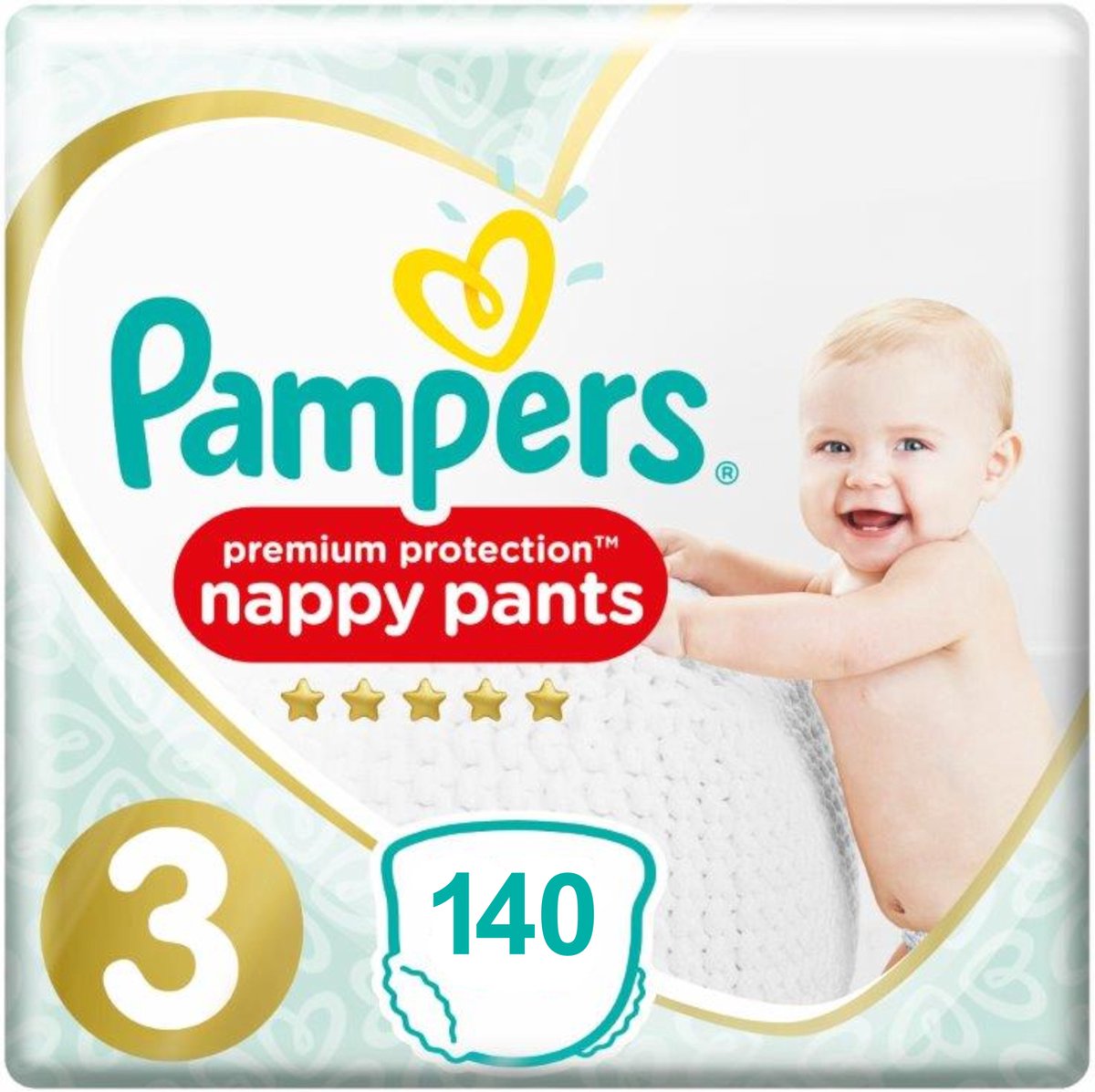 Goedkoopste Pampers - Premium Protection Pants - Maat 3 - 140 stuks (2x70) - 6/10KG