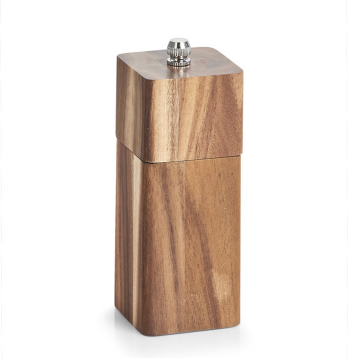 Zeller Peper/zout molens - acacia hout - 13 x 5 cm - Keuken/koken - Pepermolen - Zoutmolen