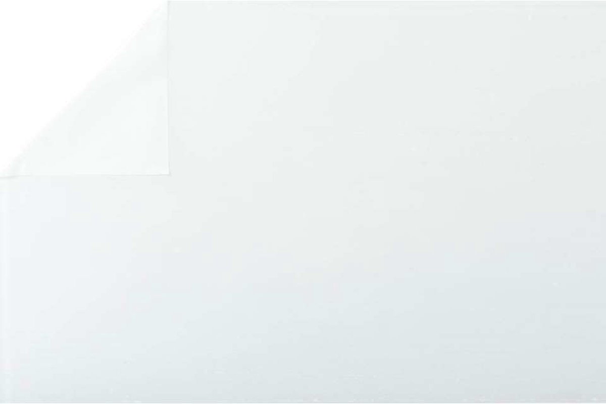 3x rollen raamfolie wit semi transparant 45 cm x 2 meter zelfklevend - Glasfolie - Anti inkijk folie