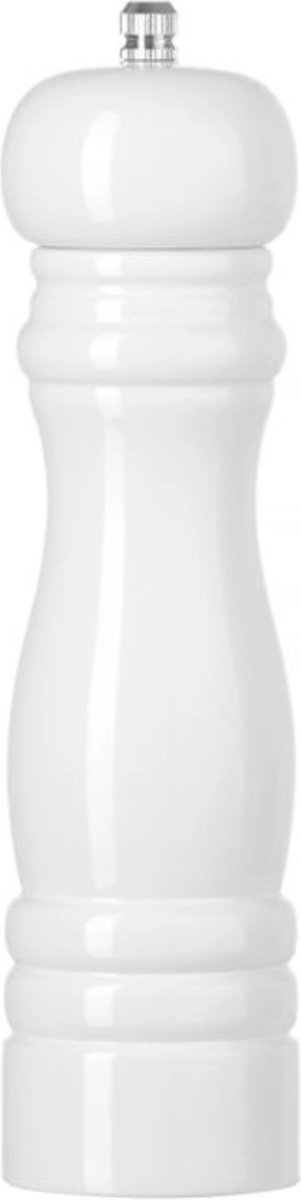 HENDI Houten zoutmolen – keramisch maalmechanisme – wit – 215 mm