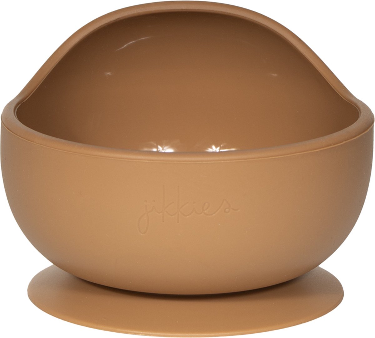 Goedkoopste Jikkies® - Siliconen Kom - Schaaltje - Bakje - Anti Slip - Kommetje - Met Zuignap - Taupe - 100 Siliconen - Vaatwasserbestendig - Magnetron & Ovenbestendig - De Veilige en Praktische Kom voor Baby’s en Peuters