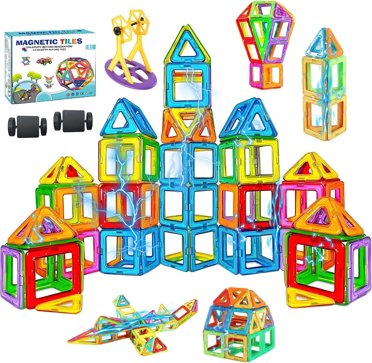 Solacis Magneet speelgoed - Magneetspeelgoed - Magneet speelgoed constructie - Magneet speelgoed bouwen blokken - Must have!