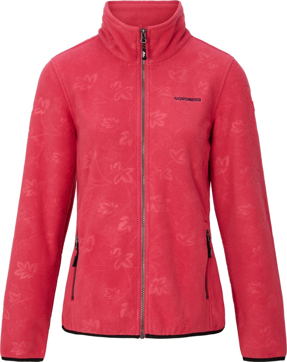 Nordberg Fleece Vest Ausbrenner Dames Melange Roze