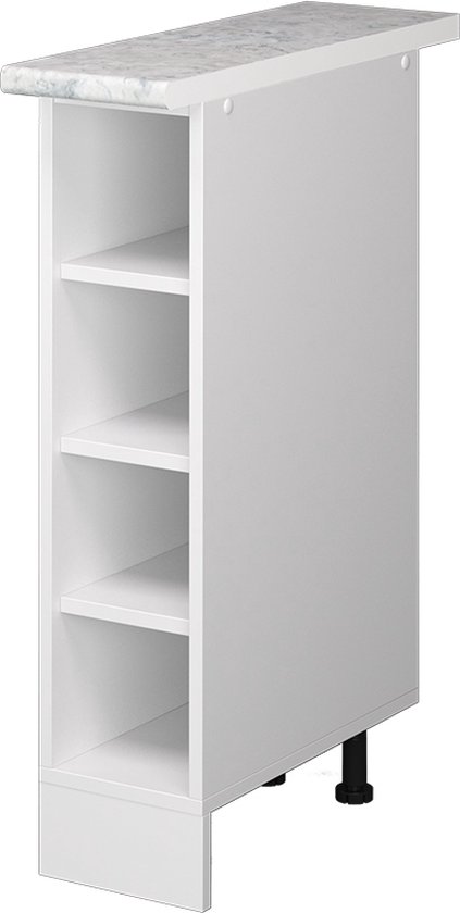 Vicco R- Line Meuble ouvert – 20 cm avec compartiments ouverts, avec plan de travail Wit