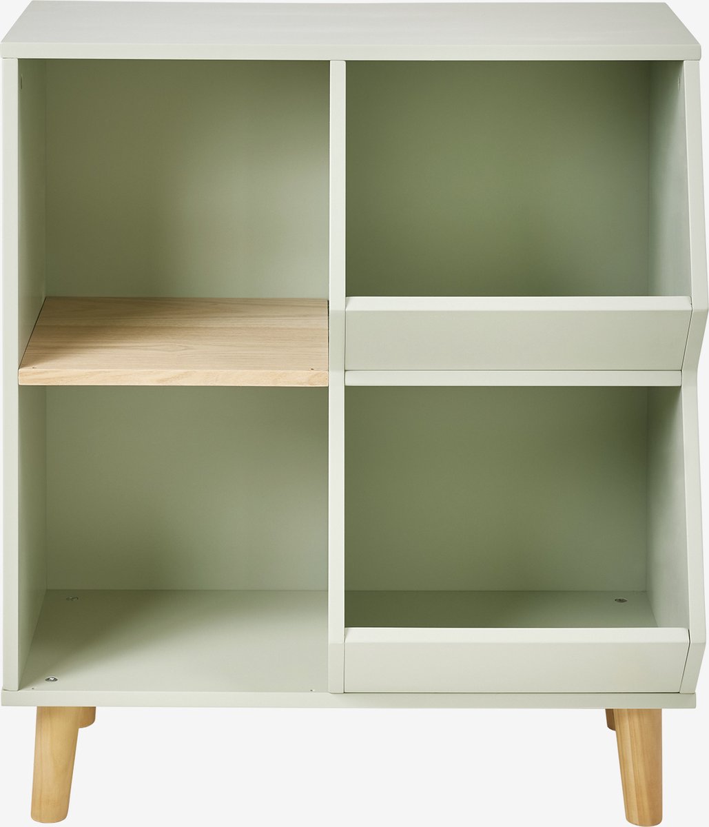 vertbaudet Opbergkoffer voor boeken en speelgoed groen