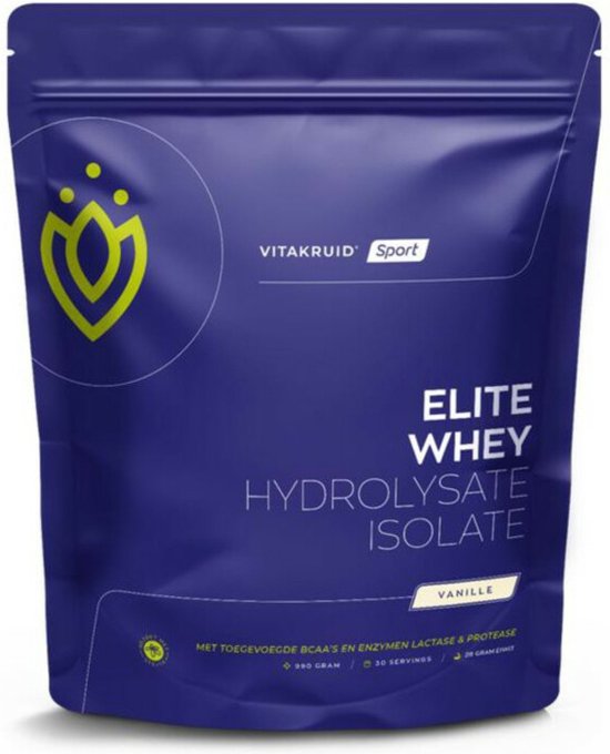 Foto: Vitakruid elite whey hydrolysate isolate 990gr