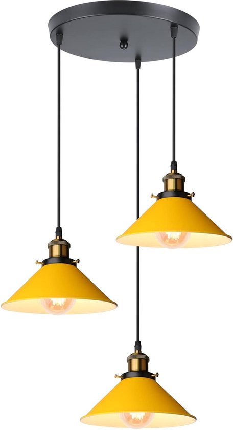 Jimmy hanglamp voor DUOline, zwart-goud, E27