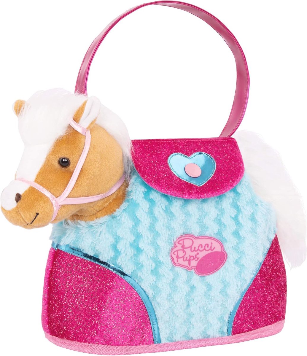 Knuffeldier Pony in Handtas met Accessoires - Pluche Speelgoed voor Kinderen vanaf 2 Jaar