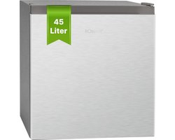 Mini koelkast 45L met vriesvak - Stille koelbox voor keuken, kantoor, camping en gaming