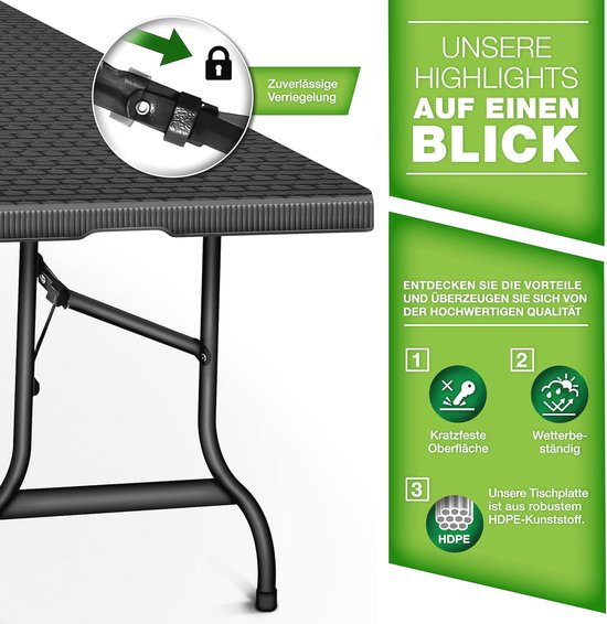 4 Seasons Outdoor Montana Tafel 240cm Antraciet Ceramic Terrazzo