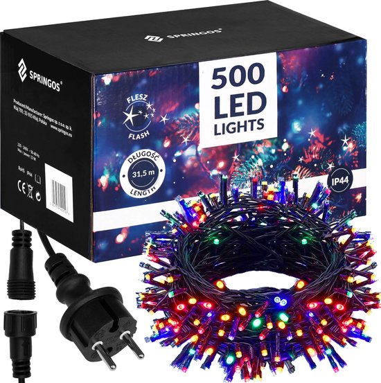 Quntis 4 Pack LED Kerstpadverlichting Kerstboom Tuinpaalverlichting Netvoeding