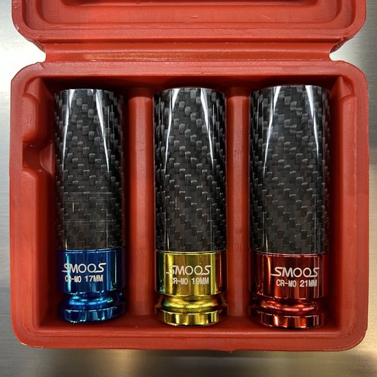 Jeu de douilles Smoos® avec manchon en carbone