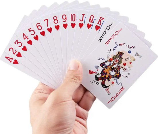 Boncy® Cartes à jouer de haute qualité - 2 jeux - Jeu de cartes rouge et Blauw - Cartes à revêtement plastique - Cartes à jouer Cartes de poker - Cartes à jouer pour Poker ou jeu à boire Adultes