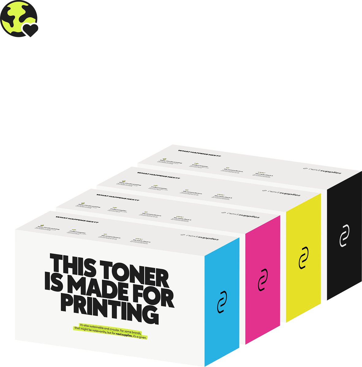 Multipack Samsung C2620 (Zwart/Cyaan/Magenta/Geel). Originele toners, circulair.