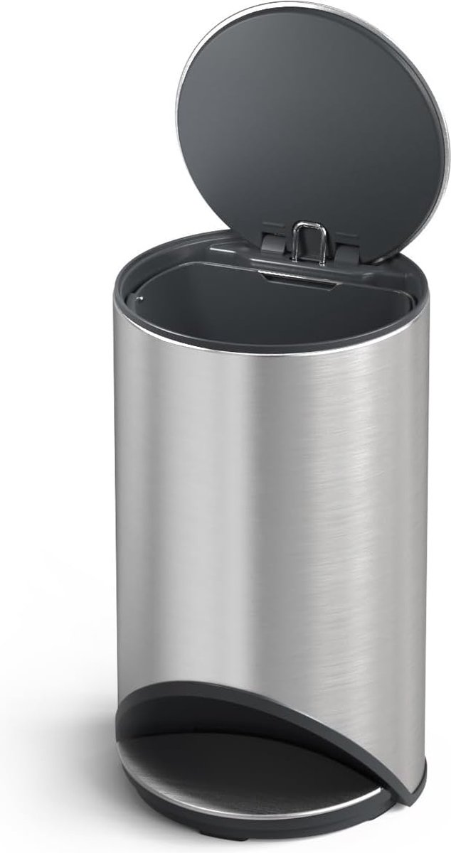 Goedkoopste Goodivery ® Stijlvolle en Ruimtebesparende Vuilnisbak met Zachte Sluitdeksel en Gemakkelijk Te Drukken Pedaal