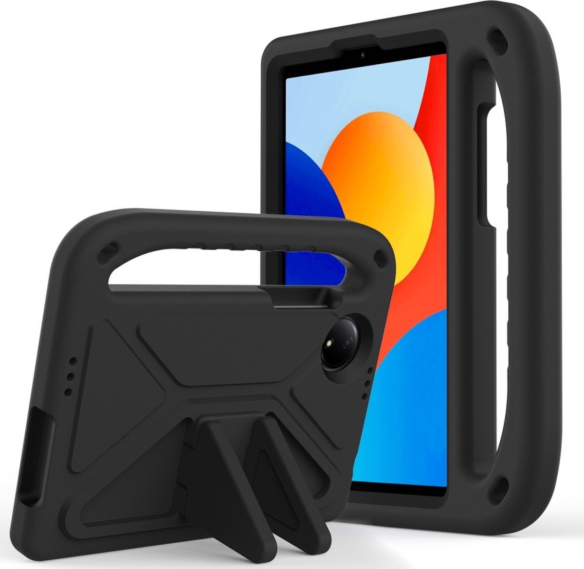 Tablethoes geschikt voor Xiaomi Redmi Pad SE 8.7 Hoesje - ShockProof Kids Case - Zwart