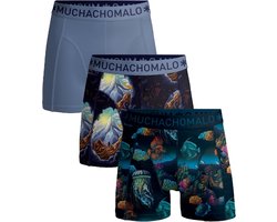 foto van Muchachomalo – Boxershort Heren – Normale Lengte – Onderbroeken Heren – Boxershort – Ondergoed – 95% Katoen – 3 Pack – Maat L