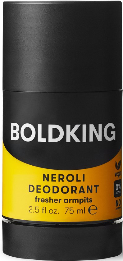 Boldking Neroli Deo Stick - Deodorant Stick Heren - Vegan Huidverzorging Man - Deostick Mannen - 75ml