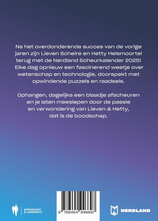 Nerdland - Nerdland Scheurkalender 2025