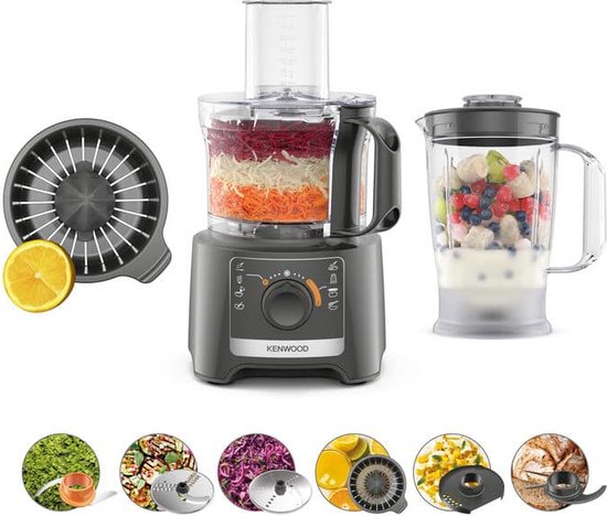 Kenwood MultiPro Compact FDP31.360GY keukenmachine 800 W 2,1 l Grijs — afbeelding 3