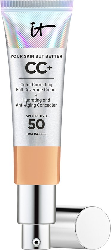 Foto: It cosmetics your skin but better cc cream spf50 foundation anti aging hydraterend neutral tan 32ml