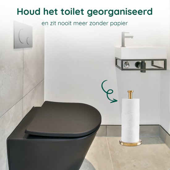 Wings 2-rols Toiletpapierhouder voor Coreless Toiletrollen