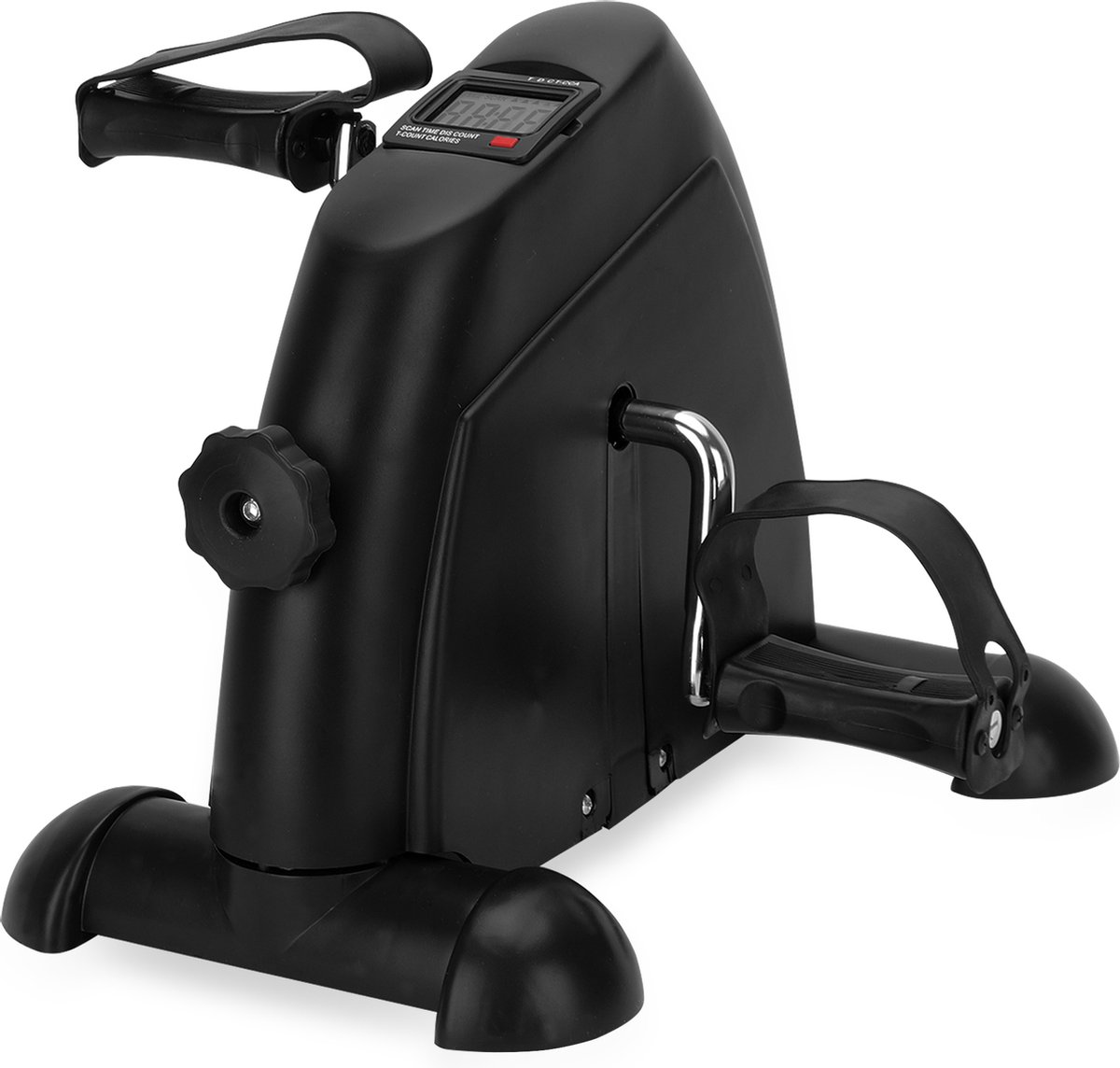 Bol.com Fitby Stoelfiets - Bureaufiets - Deskbike - Mini hometrainer - LCD display - Zwart aanbieding