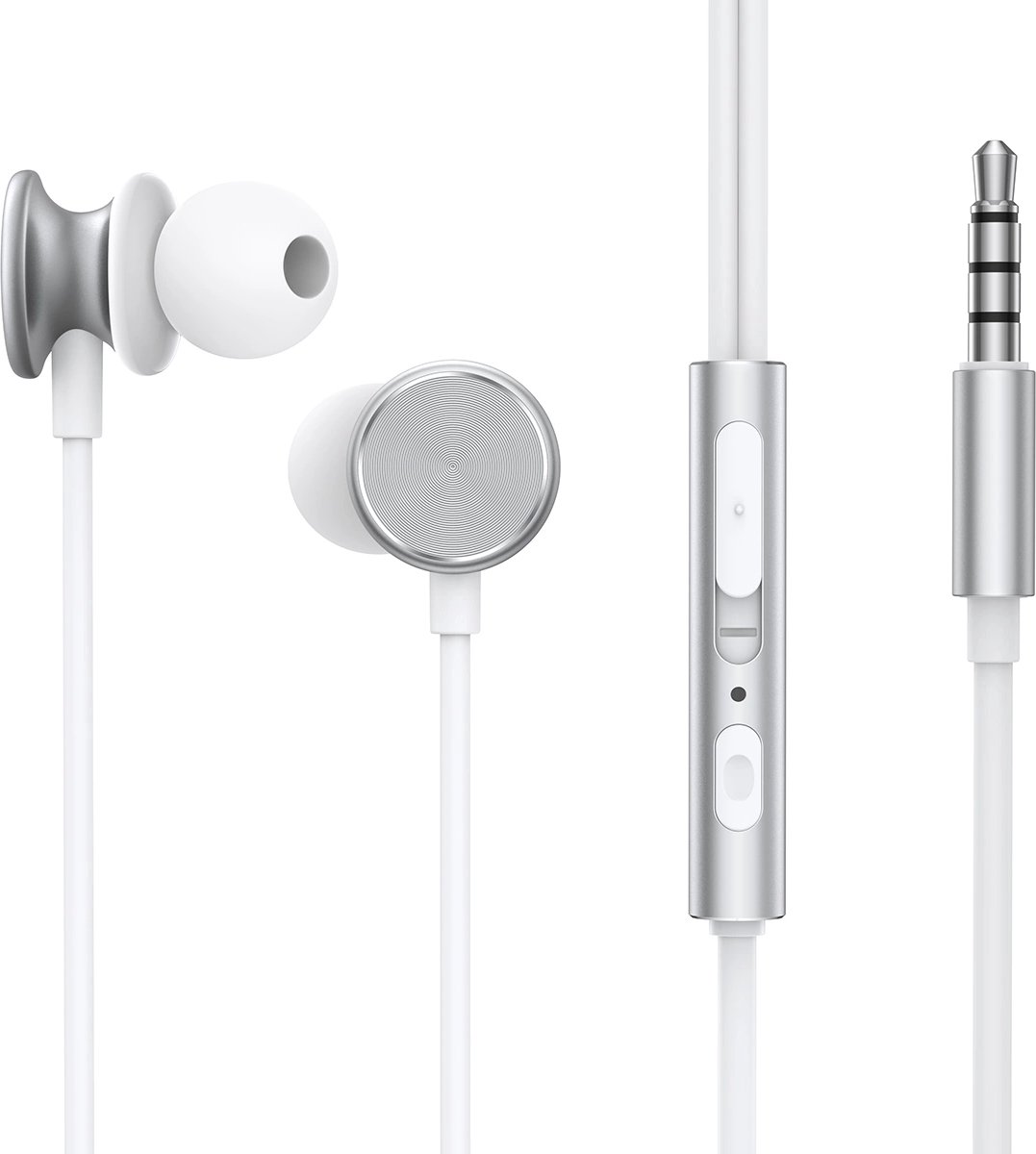 Joyroom - Oortjes met draad en microfoon - In-Ear Oordopjes - Wit