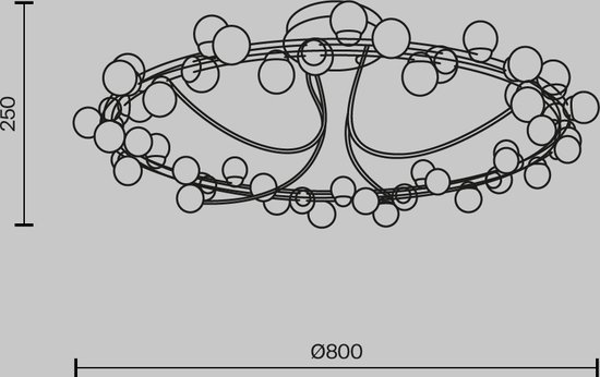 Maytoni - Plafonnier Tessara - Or - Ø80