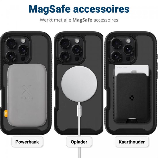 Coque Antichoc NOIR Pour IPhone 16 Pro Avec Support Intégré - Marque Odeydo - Protection Premium
