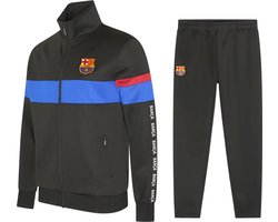 FC Barcelona Trainingspak Kinderen 2024/2025 - Maat 116 t/m 164 - Voetbal Trainingspakken - Jongens en Meisjes - Voetbalkleding - Zwart