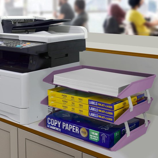 Acrimet Letter Tray Facility 4 Tier Brievenbak Zijbelasting Papiersorteerder Organisator