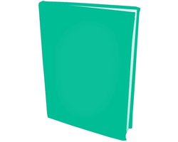 Benza - Rekbare boekenkaften - Voor A4 boeken met een harde kaft - Turquoise Groen - 6 stuks