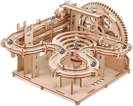 Marmeren Run 3D Puzzel Houten - Knikkerbaan - Houten Decoratie
