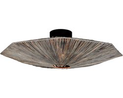GOOD&MOJO Plafonniere Panama - Donker grijs - 65x65x7cm - Scandinavisch