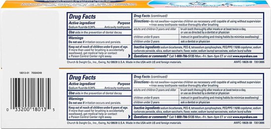 Dentifrice Defense taches Extreme Whitening Control - paquet de 2