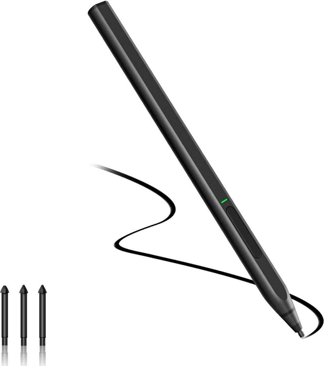 Slim Stylus Pen 4096 Drukgevoeligheid HB-H-2H Tip voor Surface Pro Snel Opladen Palm Rejection