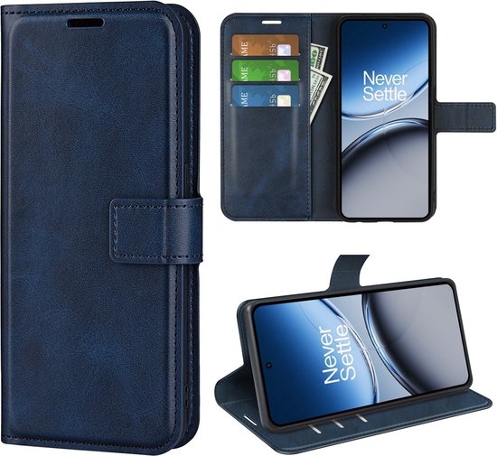 Coverup Hoesje - Geschikt voor OnePlus Nord 4 Hoesje - Coverup Deluxe Book Case - Blauw