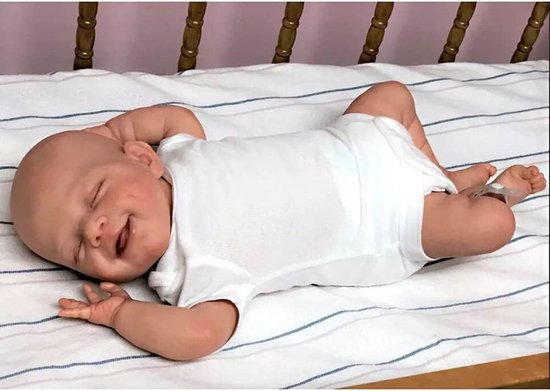 Poupée Reborn Bébé Garçon Levi - 19 Pouces (48 Cm) - Corps Vinyle - Neuf