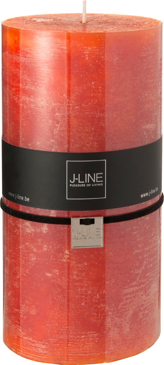 J-Line cilinderkaars - roest - XXL - 150U - 6 stuks Oranje