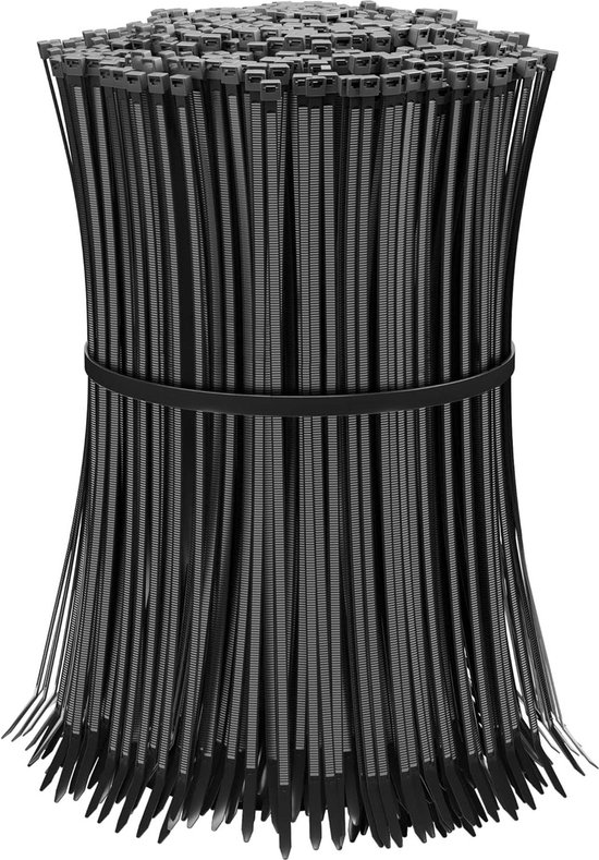 Gerim Tiewraps-kabelbinders - 20 stuks - zwart - 50 cm