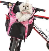 Bovista Fietsmand Hond - Hondenmand Fiets - Voorop - Fietstas Hond - Hondenfietsmand - Roze
